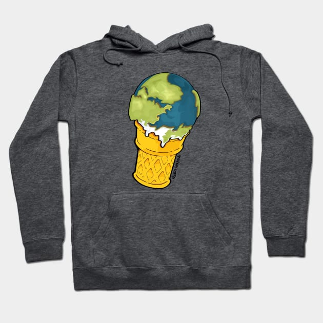 Global Warming Hoodie by teetimecompany